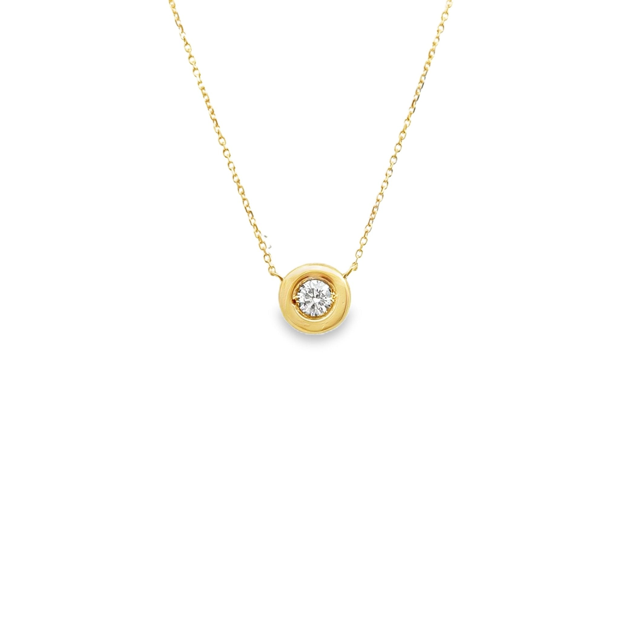 Bezel Set Diamond Necklace - Kelly Wade Jewelers