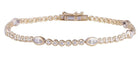 Bezel Set Marquise Diamond Stations Bracelet - Kelly Wade Jewelers