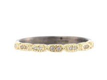 Blackened Silver Diamond Ring - Kelly Wade Jewelers