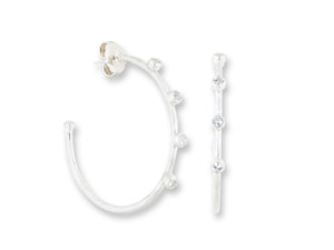Lika Behar white sapphire hoops