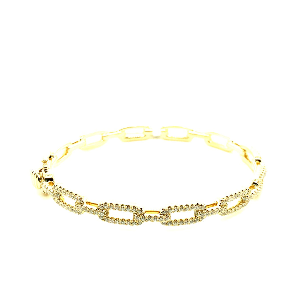 14k yellow gold rectangular di