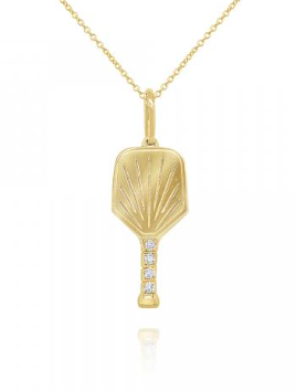 14k yellow gold diamond pickle