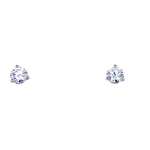 Martini set diamond stud earrings