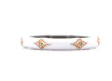 Champagne Diamond Enamel Ring - Kelly Wade Jewelers