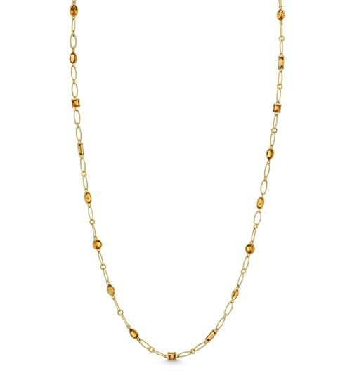 Cinnamon Quartz Link Necklace - Kelly Wade Jewelers Store