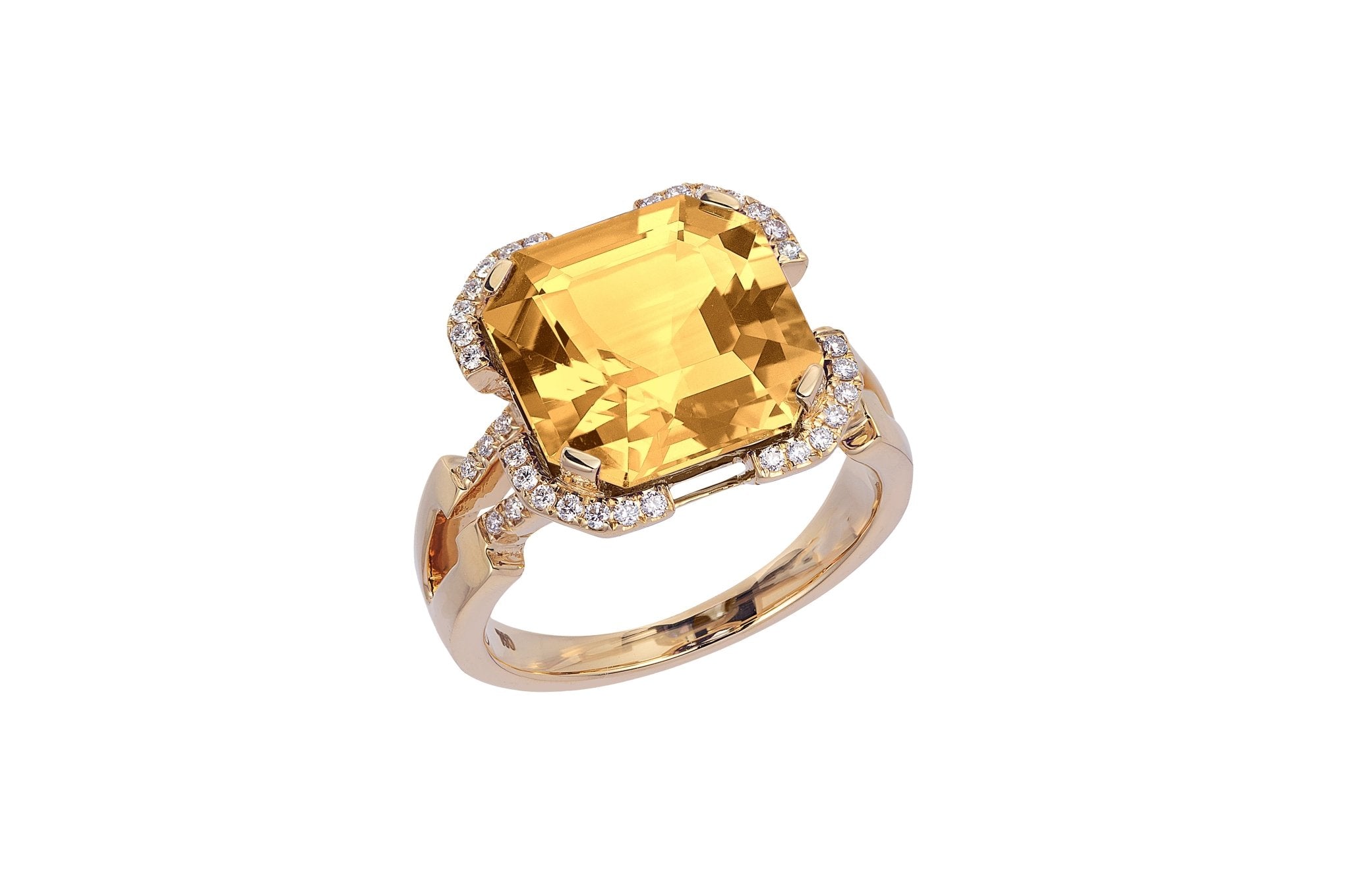 Citrine Diamond Ring - Kelly Wade Jewelers Store
