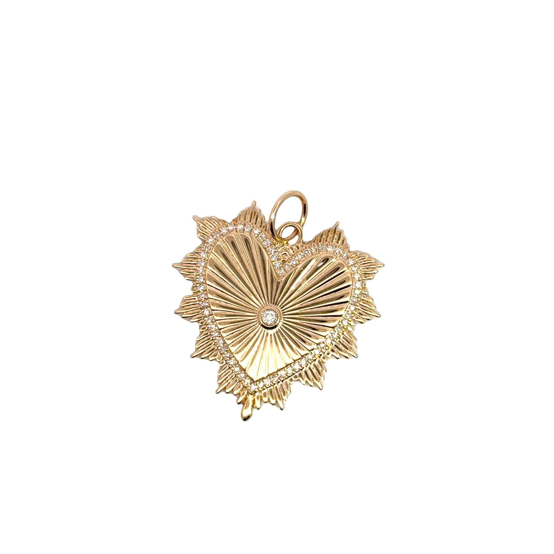 Daimond Heart Charm - Kelly Wade Jewelers Store