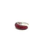 Deep Pink Sapphire Dome Ring - Kelly Wade Jewelers