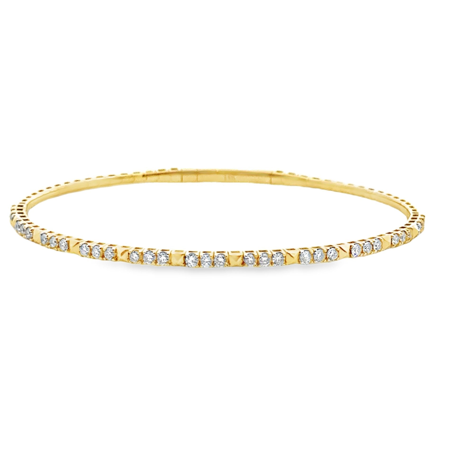 Diamond Alternating Flexible Bracelet - Kelly Wade Jewelers