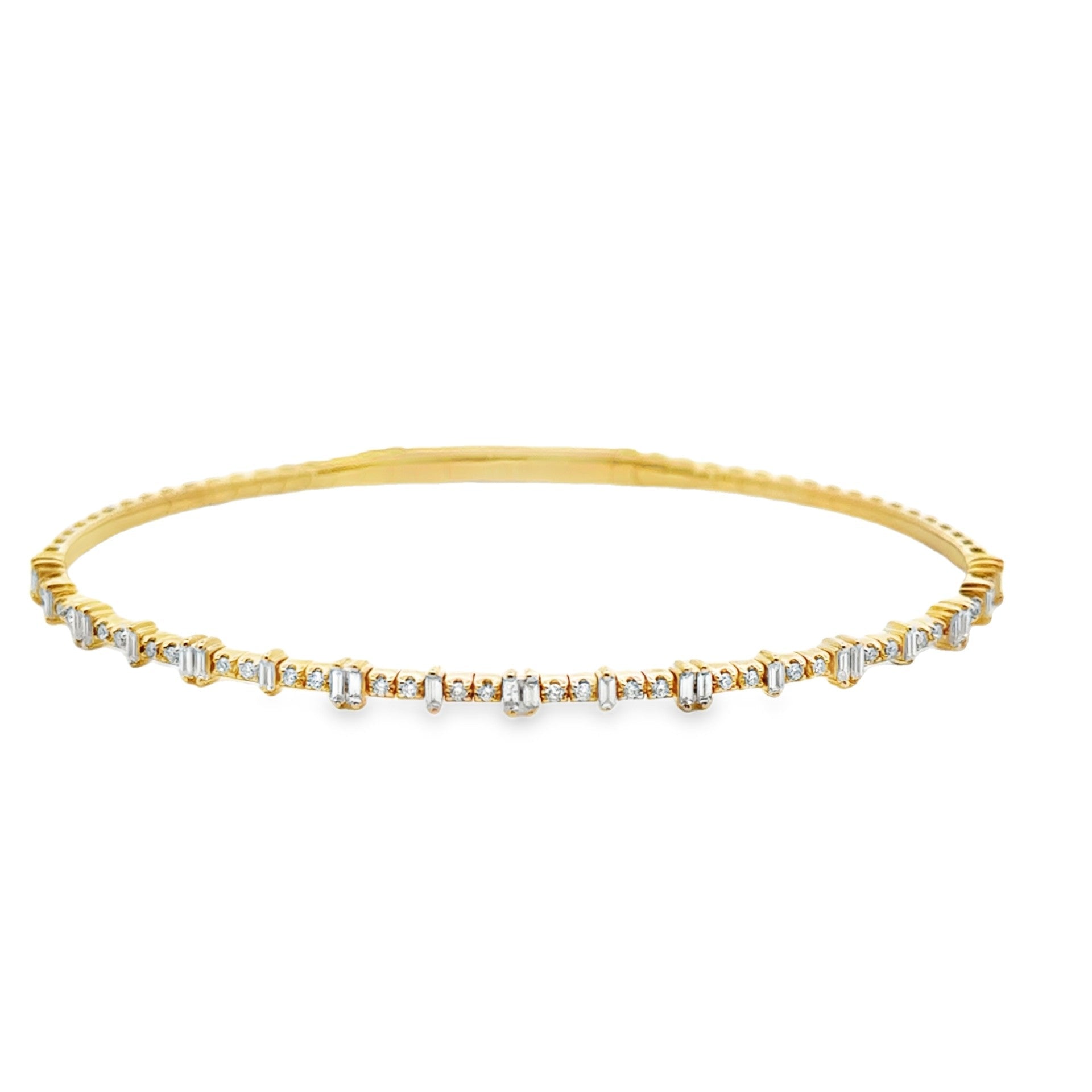 Diamond Baguette Flexible Bracelet - Kelly Wade Jewelers