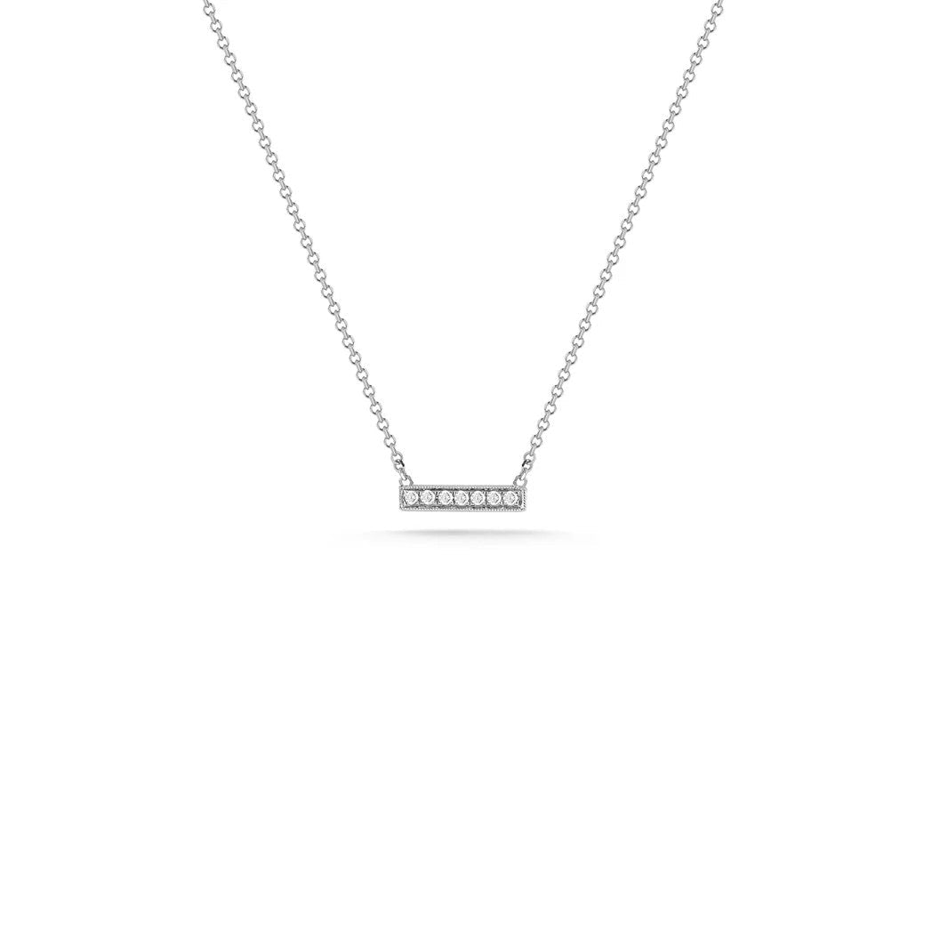 Diamond Bar Chain Necklace - Kelly Wade Jewelers