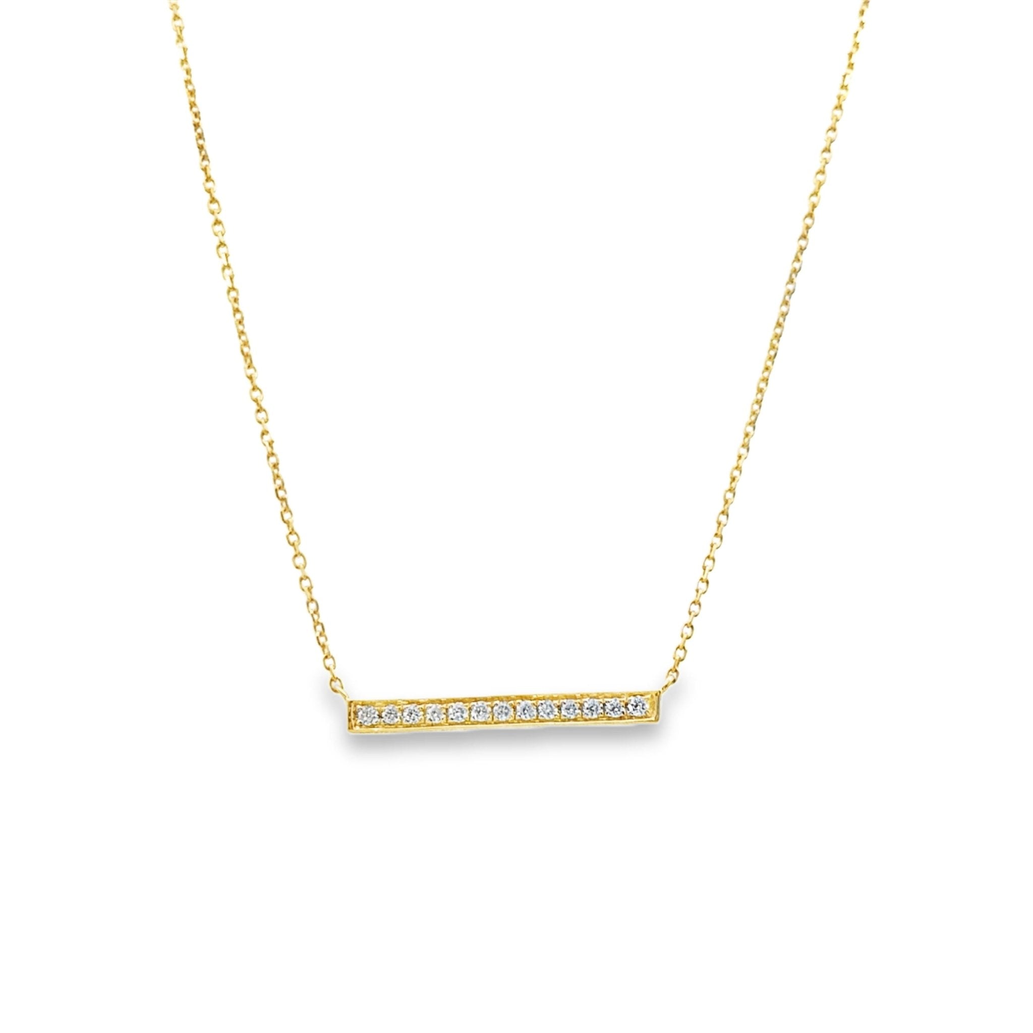 Diamond Bar Necklace - Kelly Wade Jewelers