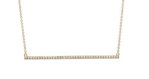 Diamond Bar Necklace - Kelly Wade Jewelers