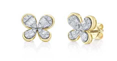 Diamond Butterfly Earrings - Kelly Wade Jewelers