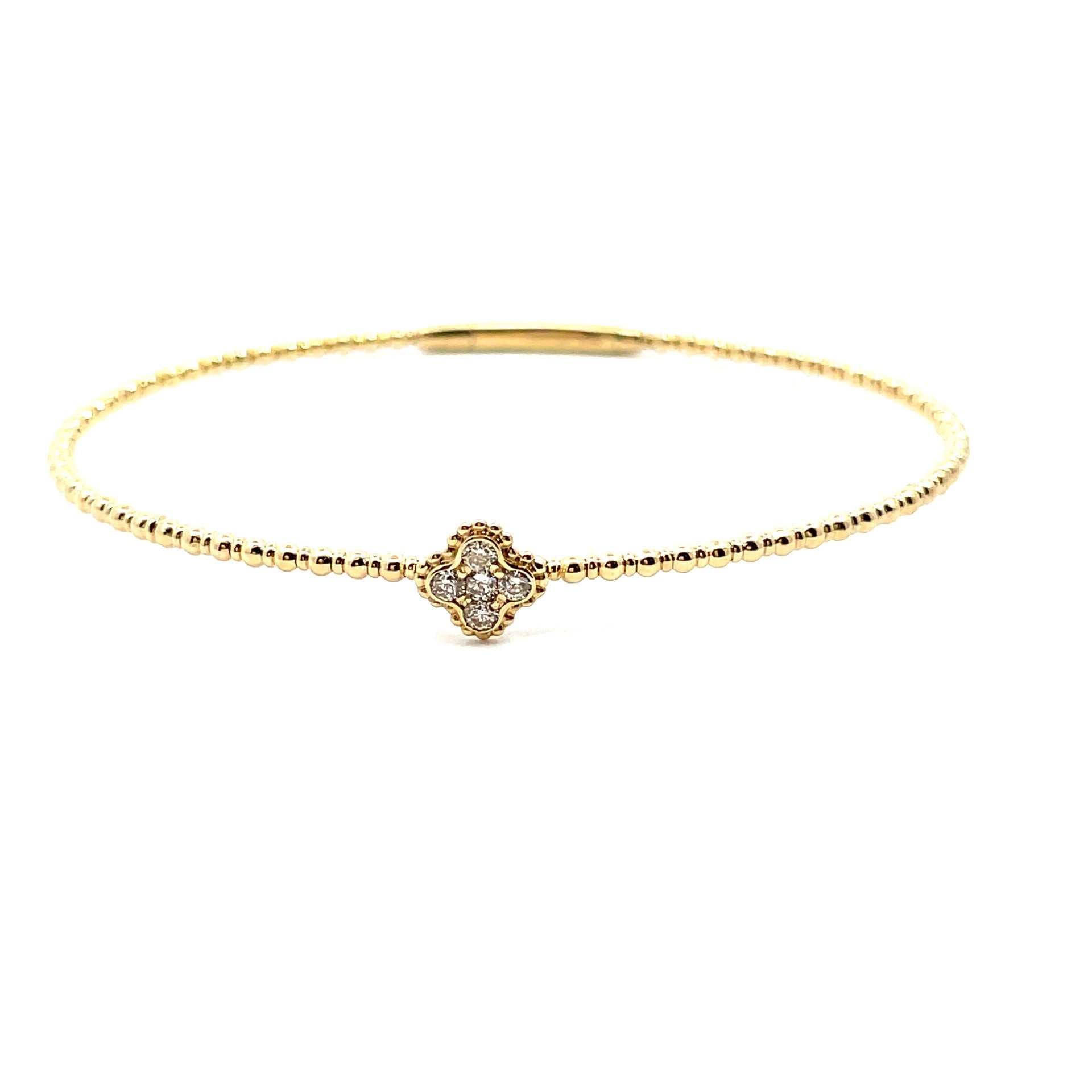 Diamond Clover Flexible Bracelet - Kelly Wade Jewelers