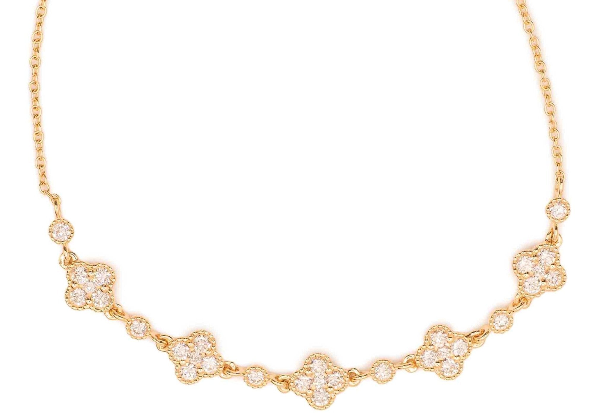 Diamond Clover Necklace - Kelly Wade Jewelers Store