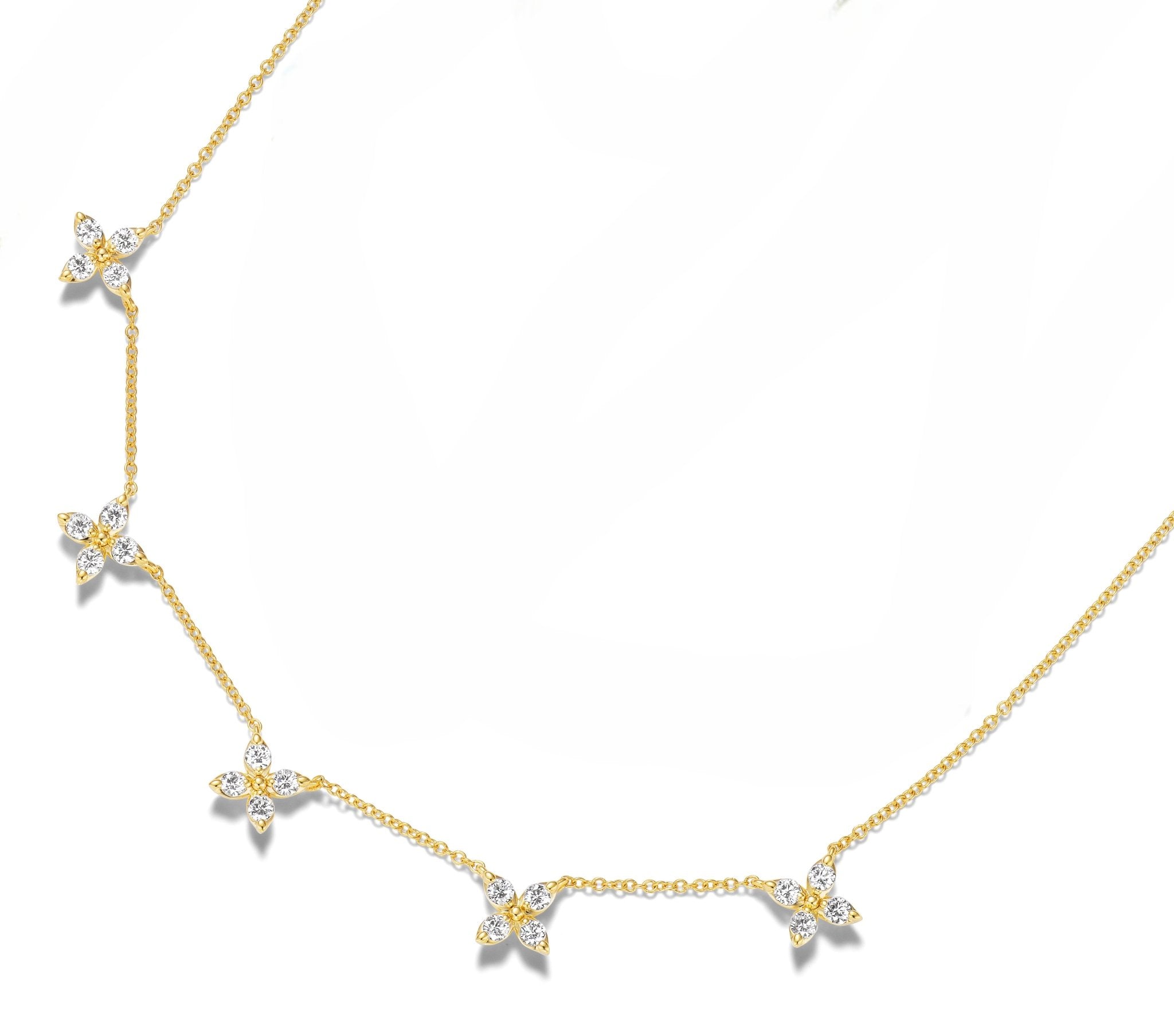 Diamond Clover Necklace - Kelly Wade Jewelers