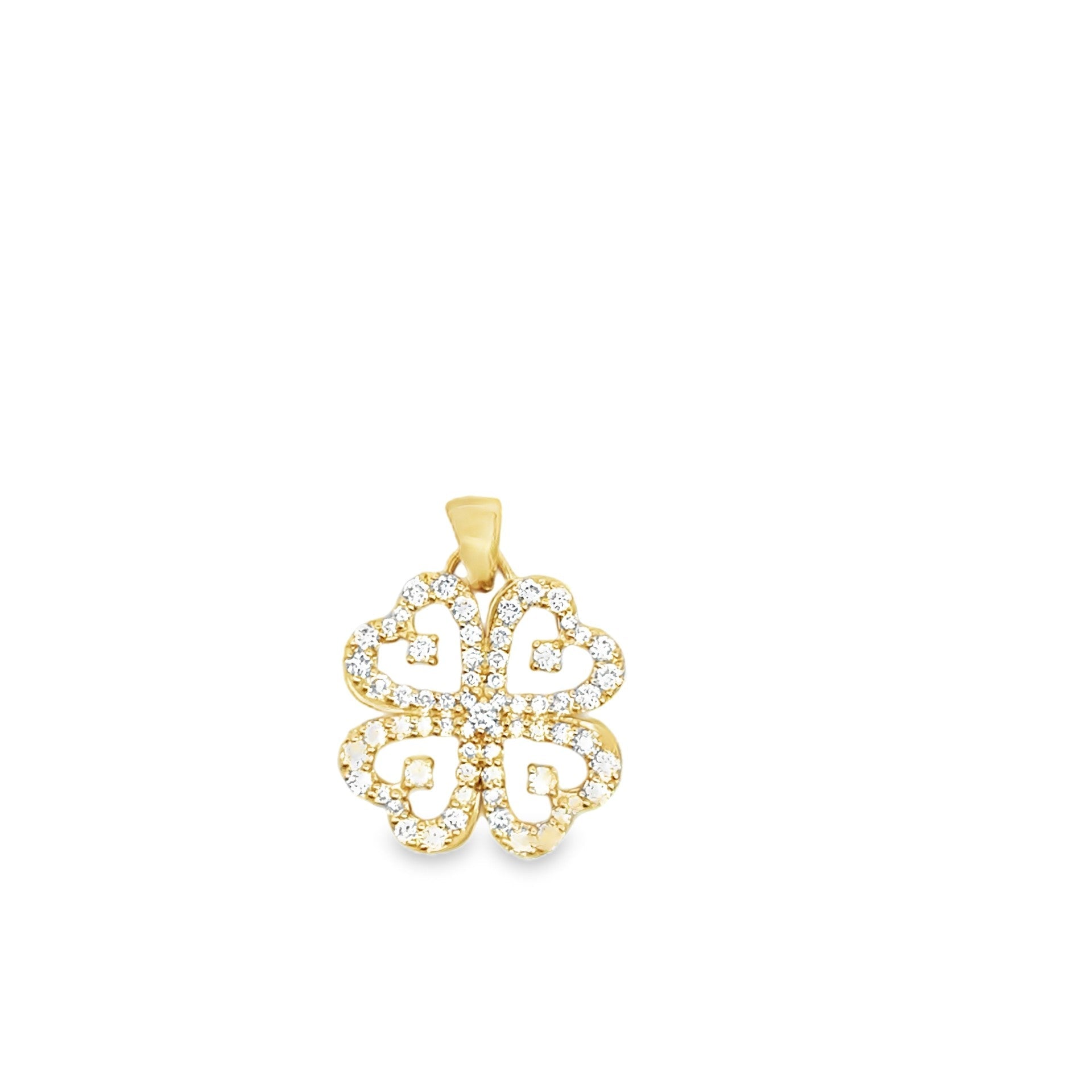 Diamond Clover Spinner Pendant - Kelly Wade Jewelers