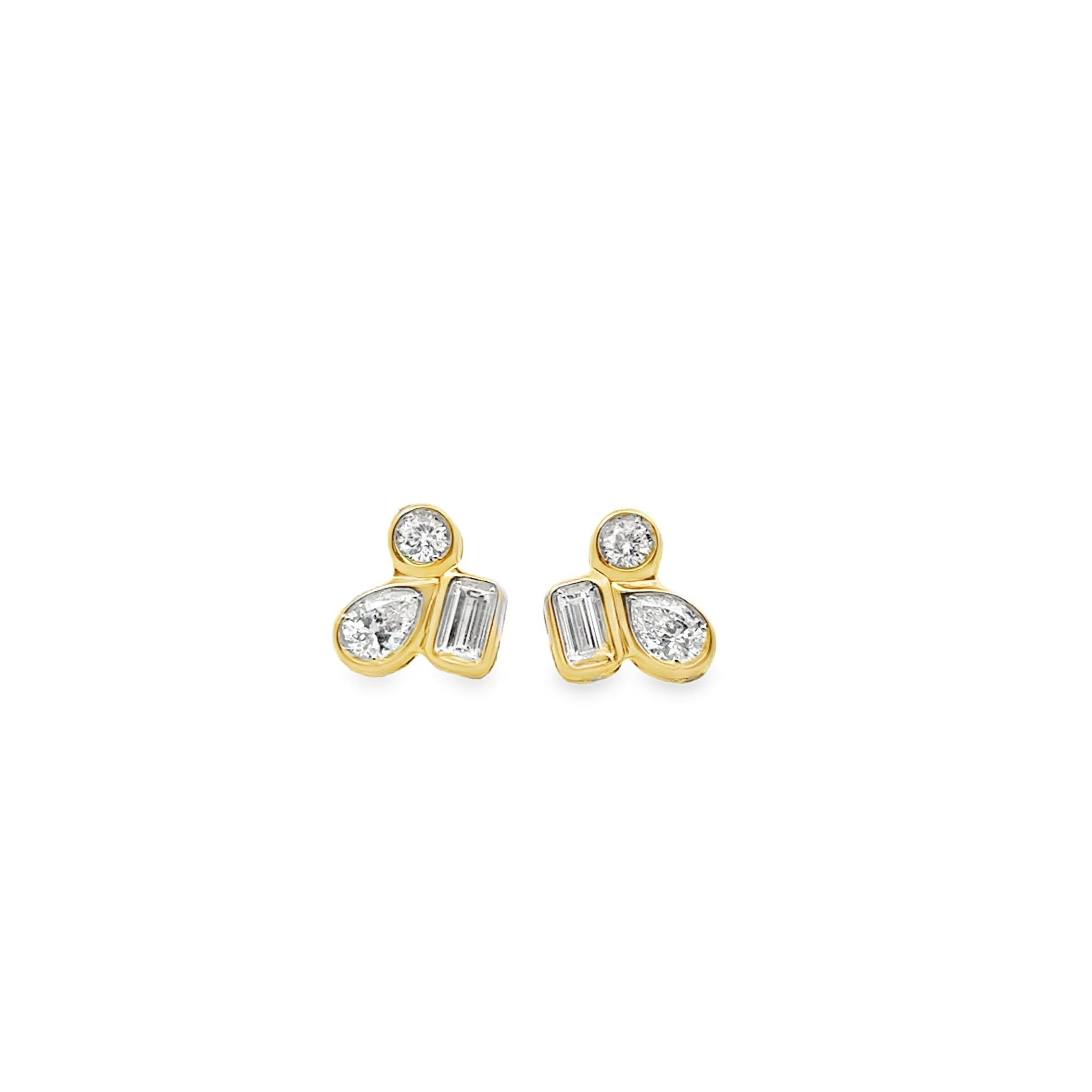 Diamond Cluster Earrings - Kelly Wade Jewelers