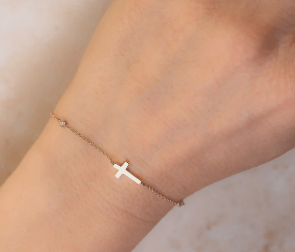 Diamond Cross Chain Bracelet - Kelly Wade Jewelers