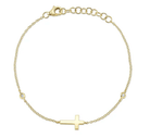 Diamond Cross Chain Bracelet - Kelly Wade Jewelers