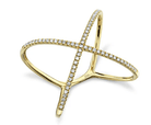 Diamond Crossover Ring - Kelly Wade Jewelers