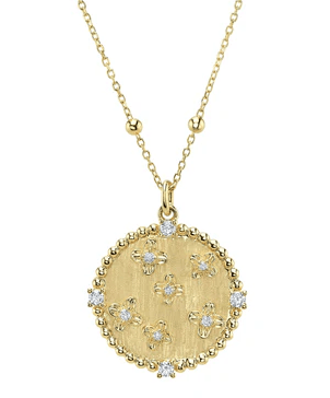 Diamond Disc Necklace - Kelly Wade Jewelers
