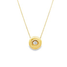 Diamond Disc Pendant Necklace - Kelly Wade Jewelers