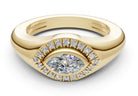 Diamond Evil Eye Pinky Ring - Kelly Wade Jewelers