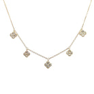 Diamond Flower Dangle Necklace - Kelly Wade Jewelers