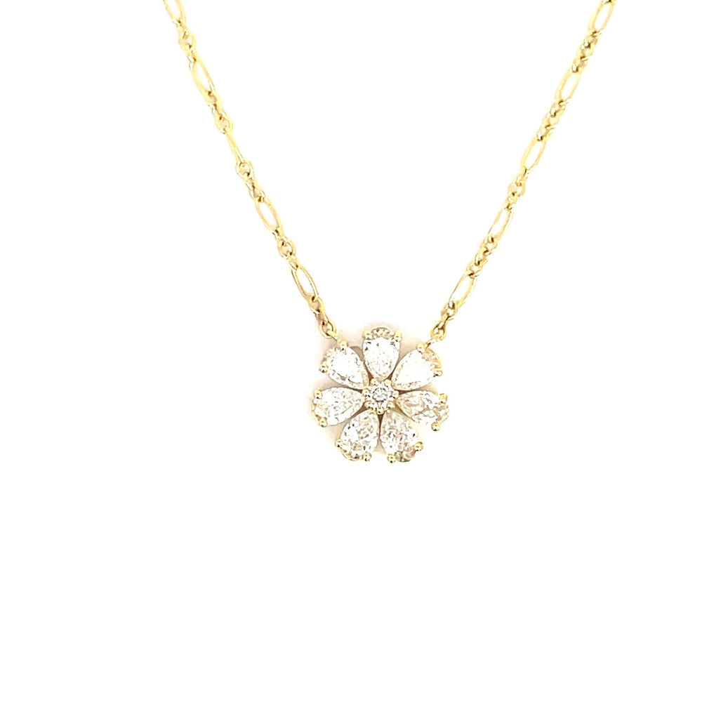 Diamond Flower Pendant - Kelly Wade Jewelers Store