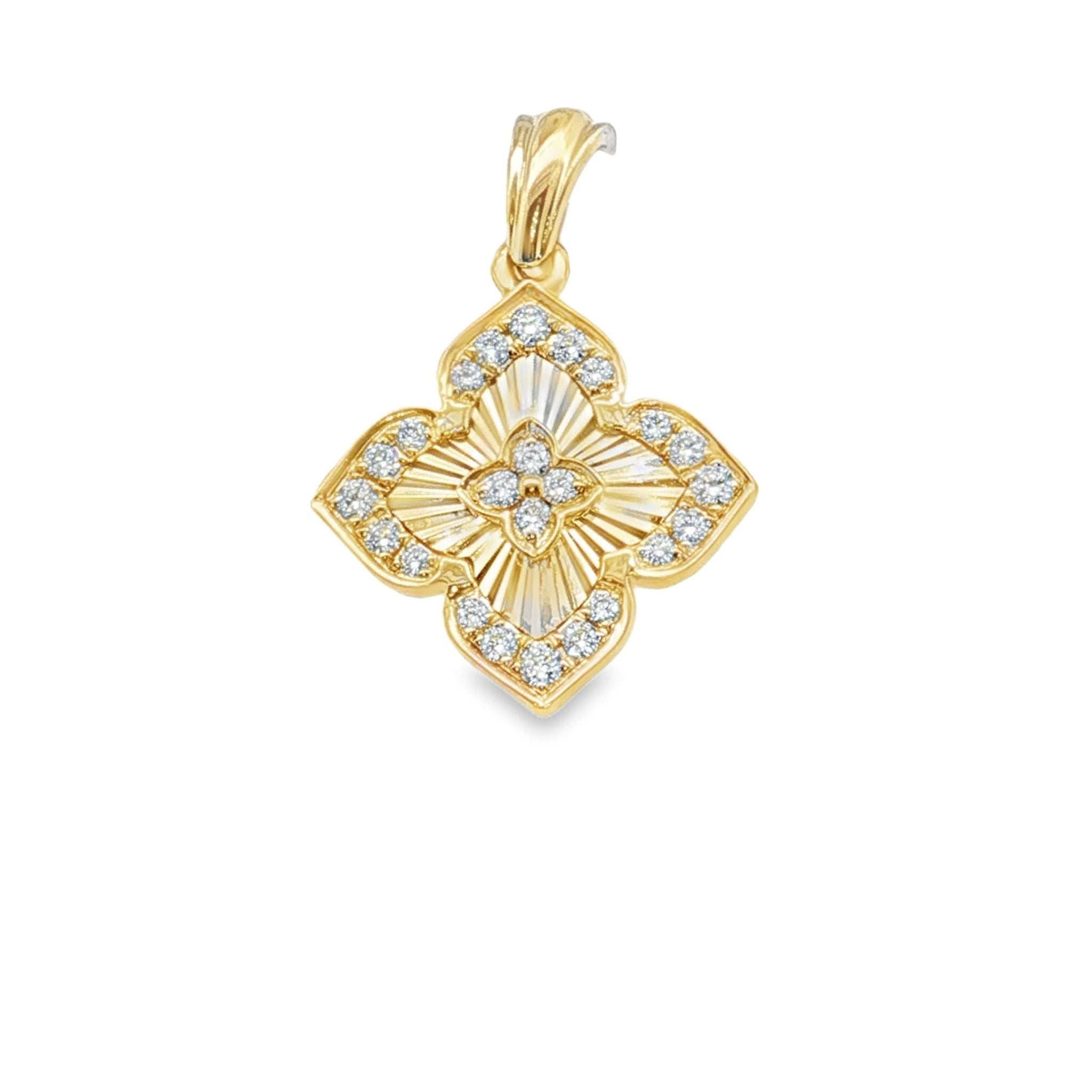 Diamond Flower Pendant - Kelly Wade Jewelers