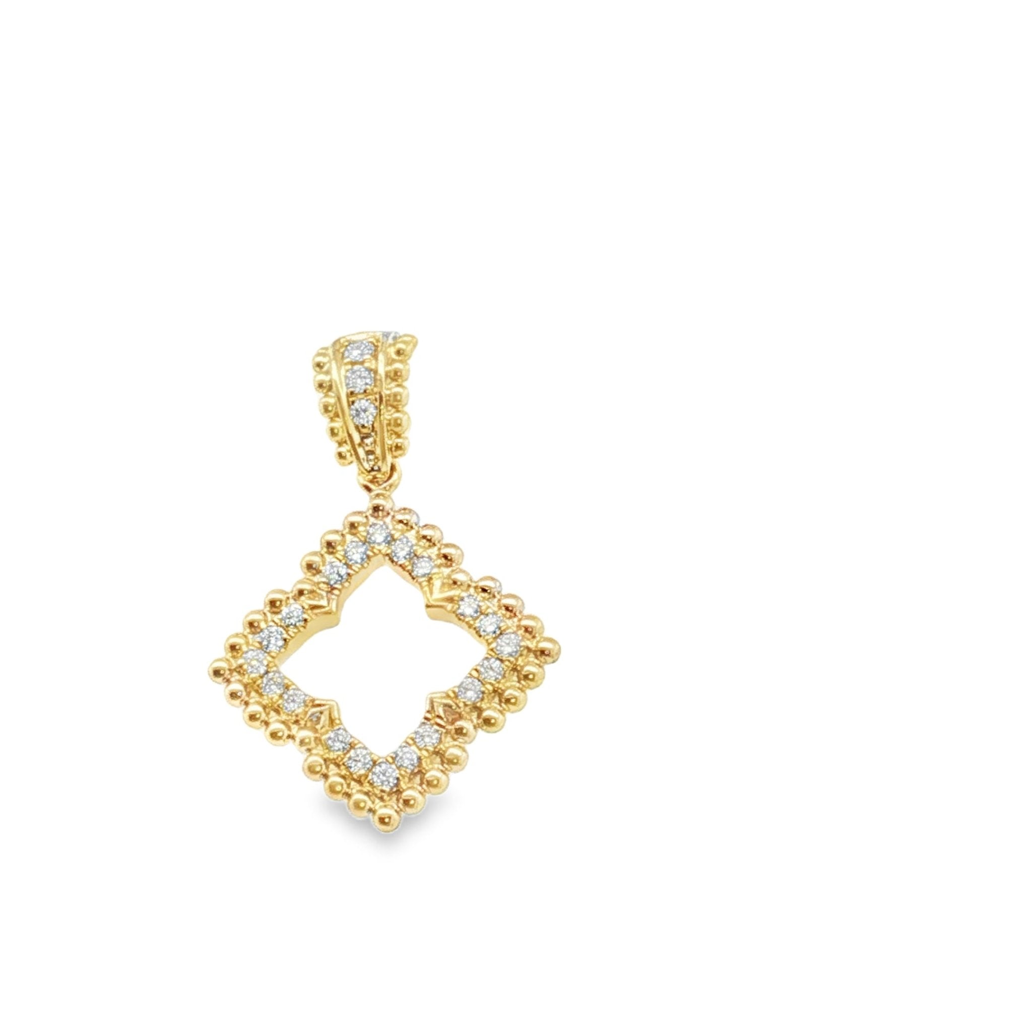 Diamond Flower Pendant - Kelly Wade Jewelers