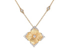Diamond Flower Pendant Necklace - Kelly Wade Jewelers