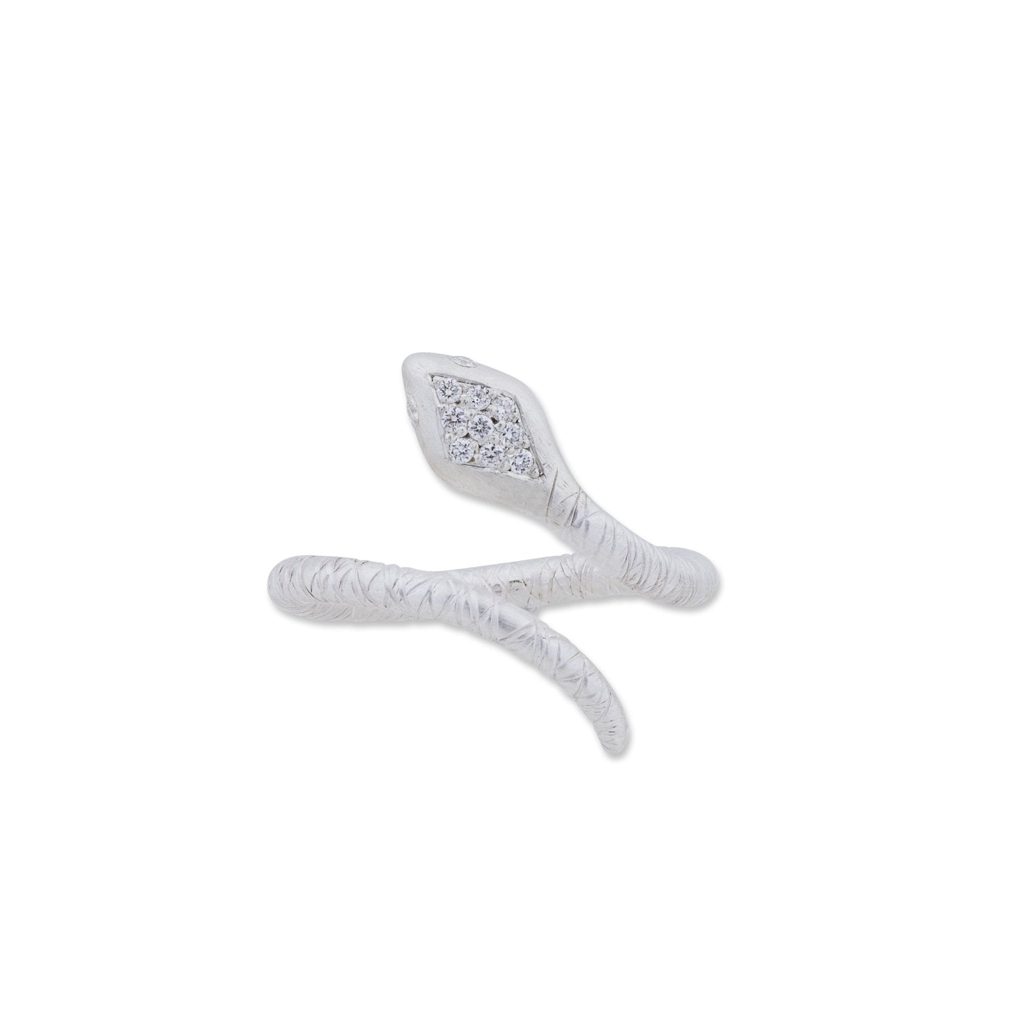 Diamond Head Snake Ring - Kelly Wade Jewelers