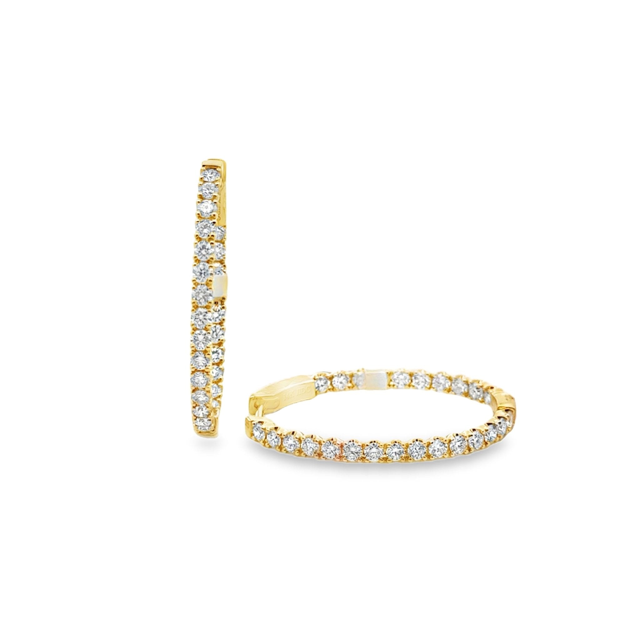 Diamond Hoops - Kelly Wade Jewelers