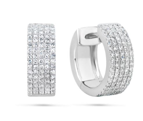 Diamond Huggie Earrings - Kelly Wade Jewelers