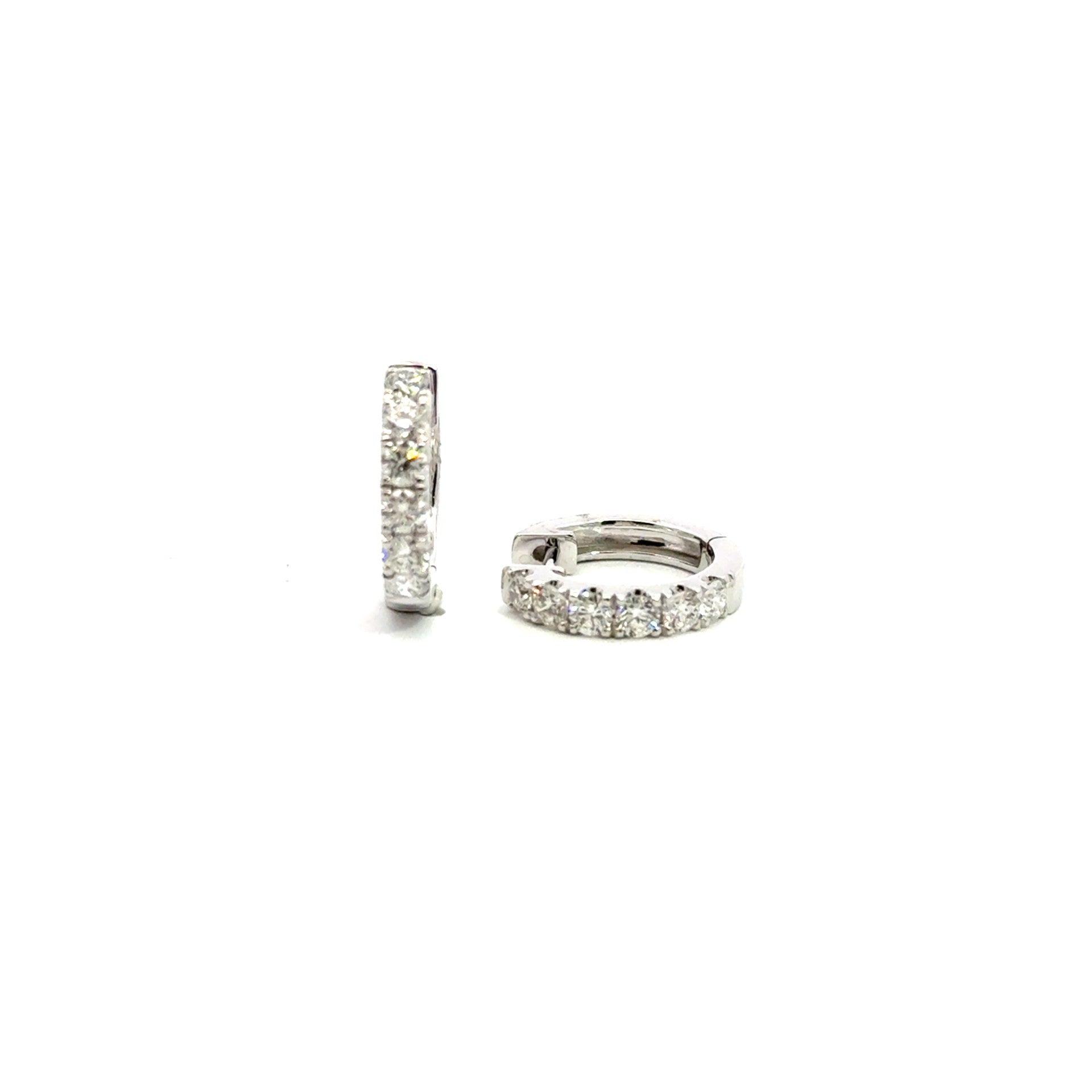 Diamond Inside Out Hoop Earrings - Kelly Wade Jewelers