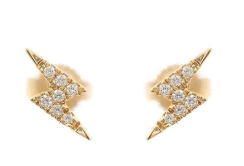Diamond Lightning Bolt Earrings - Kelly Wade Jewelers