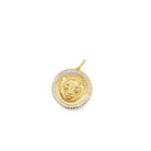 Diamond Lion Head Disc Charm - Kelly Wade Jewelers Store