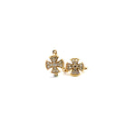 Diamond Matisse Cross Hoops - Kelly Wade Jewelers