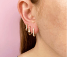 Diamond Oblong Hoops - Kelly Wade Jewelers