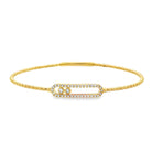 Diamond Oval Flexible Bracelet - Kelly Wade Jewelers
