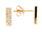 Diamond Rectangle Earring Studs - Kelly Wade Jewelers