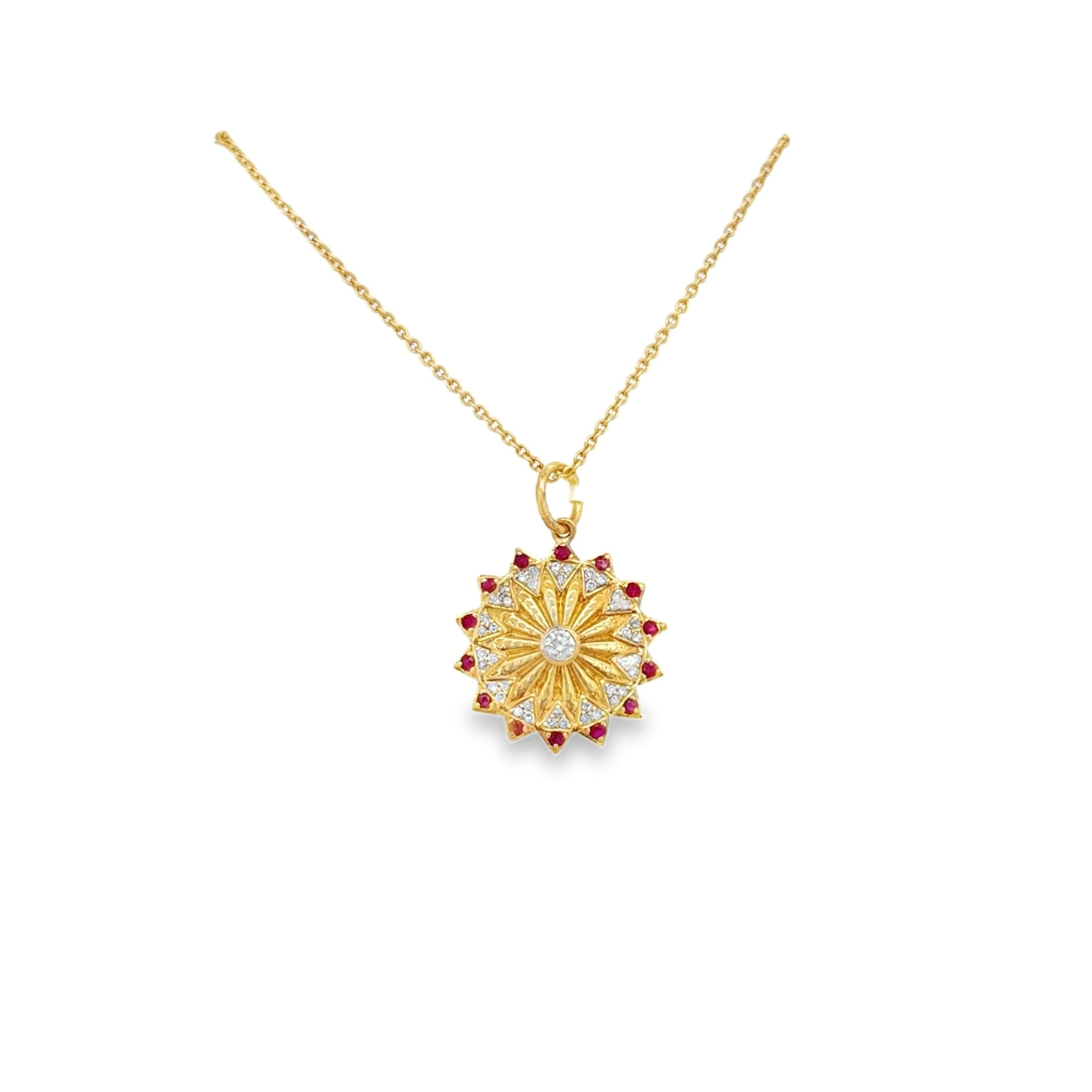 Diamond & Ruby Sunshine charm - Kelly Wade Jewelers