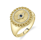 Diamond Sapphire Evil Eye Ring - Kelly Wade Jewelers