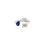 Diamond & Sapphire Open Ring - Kelly Wade Jewelers