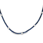Diamond Sapphire Tennis Necklace - Kelly Wade Jewelers