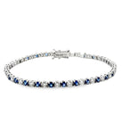Diamond & SapphireTennis Bracelet - Kelly Wade Jewelers