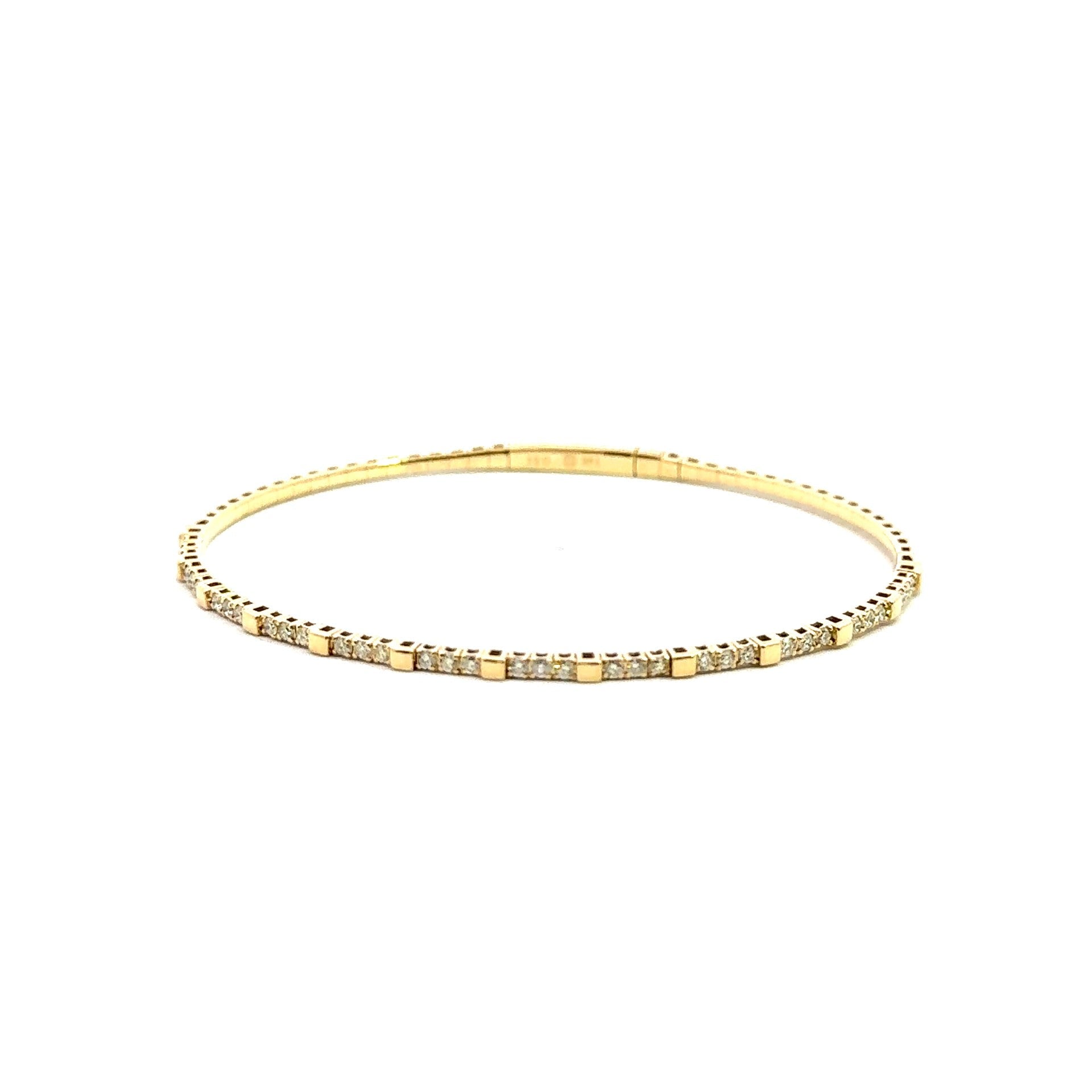 Diamond Sectioned Flexible Bracelet - Kelly Wade Jewelers
